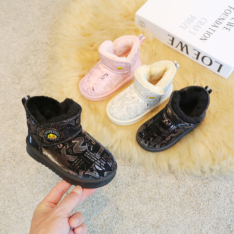 回力潮品儿童雪地靴男女童冬季加厚加绒保暖棉鞋防滑儿童棉靴子