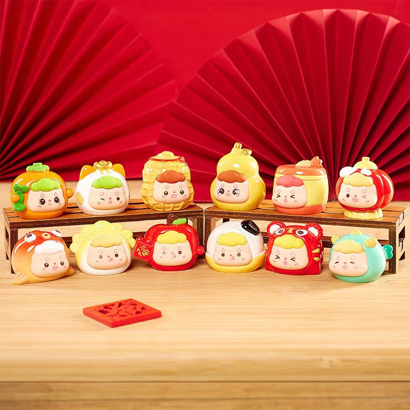 【拍1拆2】pupu开运祈福萌粒盲袋创意可爱潮玩公仔手办