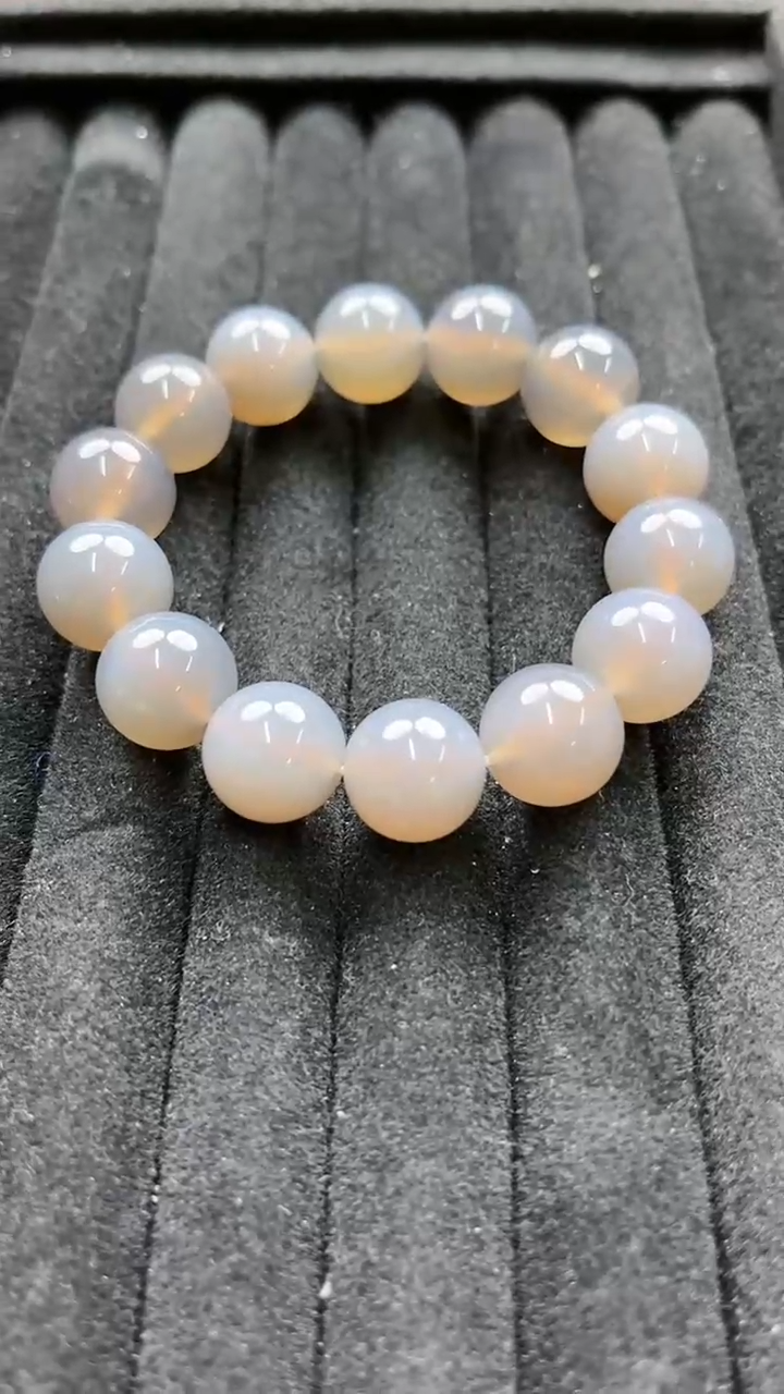 【闪购商品】玛瑙/玉髓手串未镶嵌烟紫玛瑙手串