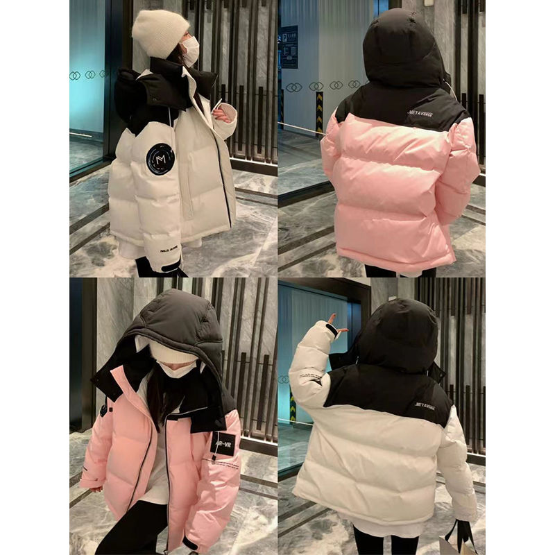 新款羽绒服女20233年新款韩系学生棉袄工装oversize冬季加厚棉