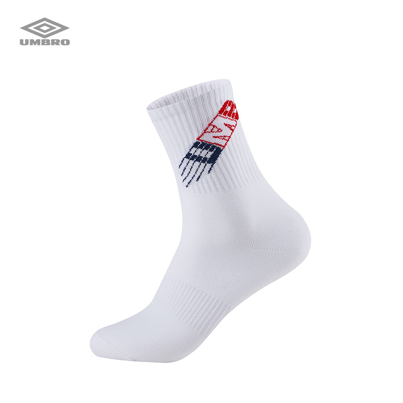 Umbro/茵宝【福袋】男款运动透气字母logo中筒袜黑色U3123250110