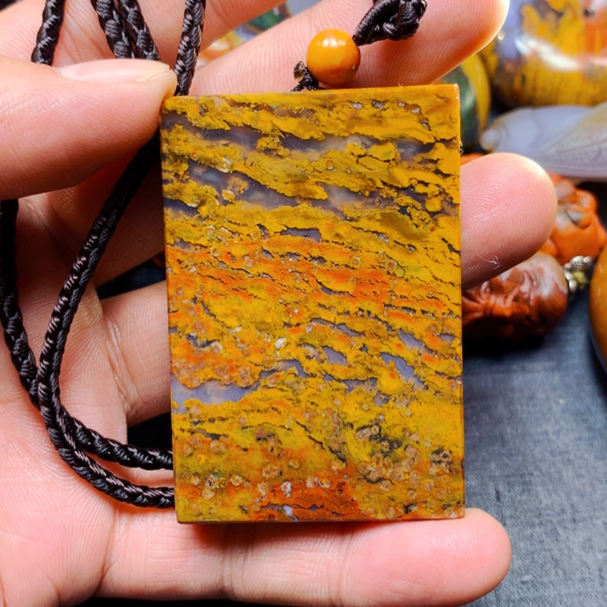 【闪购商品】玛瑙/玉髓吊坠未镶嵌善*