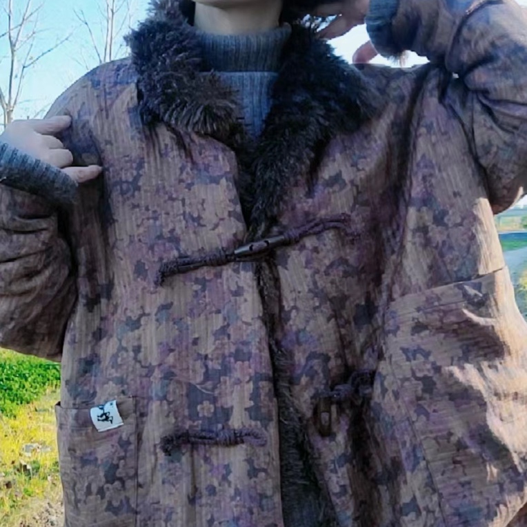 印花迷彩时尚棉服