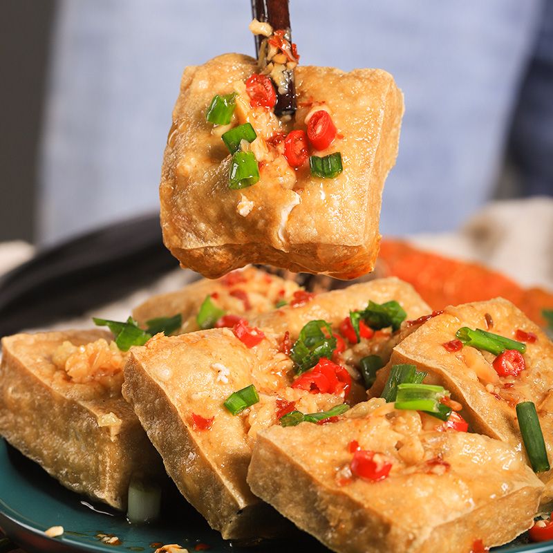 经典长沙臭豆腐生胚制作黑色半成品商用摆摊湖南特产风味零食小吃