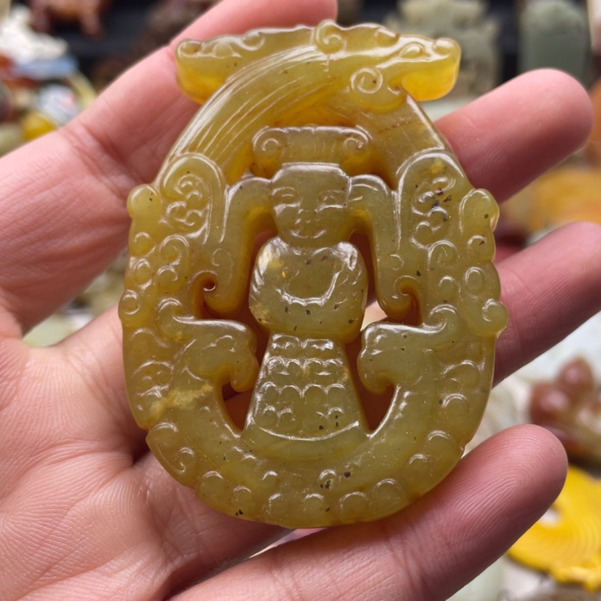 【闪购商品】蛇纹石玉颈饰未镶嵌83