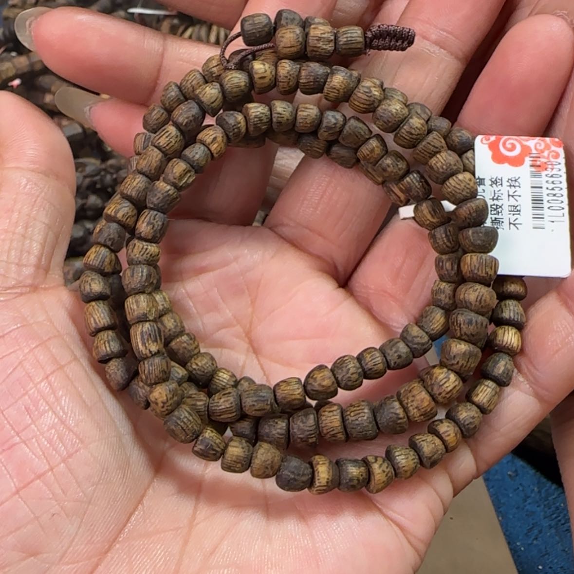 【闪购商品】沉香手串水滴珠东江绿多圈高货12克➕