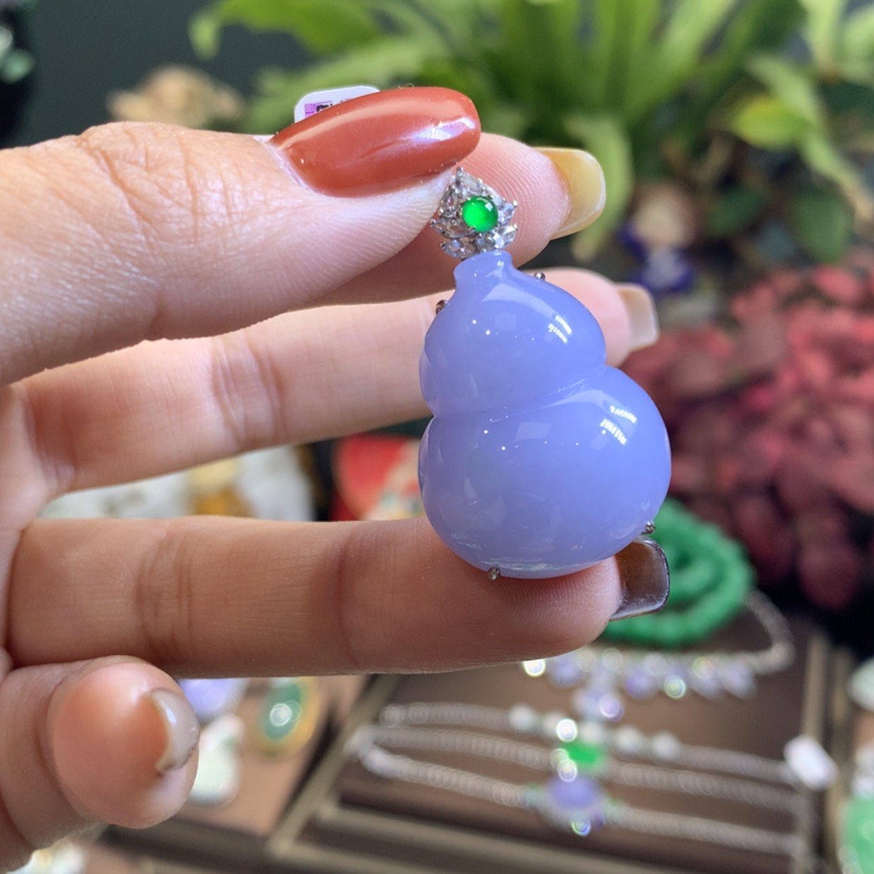 【闪购商品】翡翠颈饰18K金镶嵌❤️*