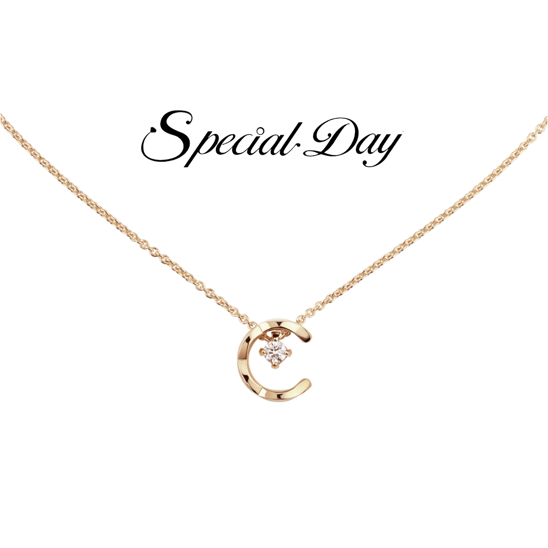 SPECIAL DAY 链子925银 轻奢水冰月菱格项链CH29