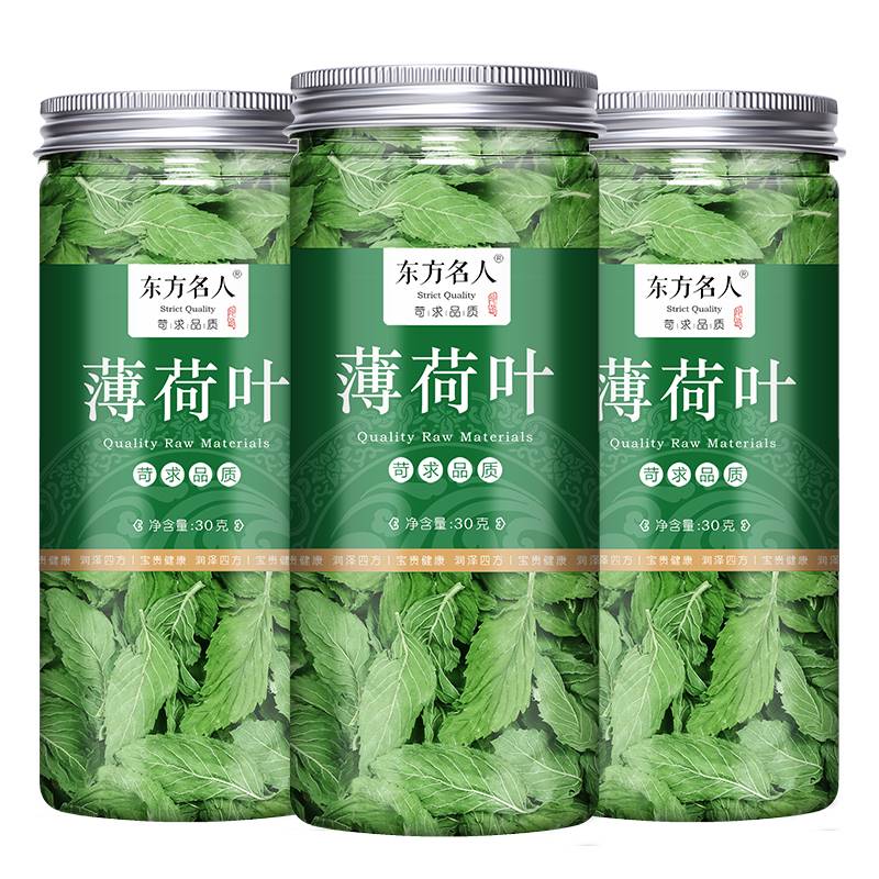 薄荷叶茶新鲜可食用清凉泡水喝的东西口嚼干薄荷散装泡茶饮品
