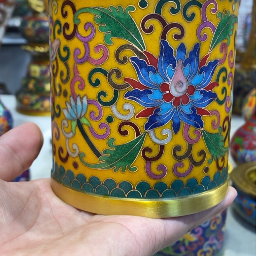 【闪购商品】黄铜天*景泰蓝