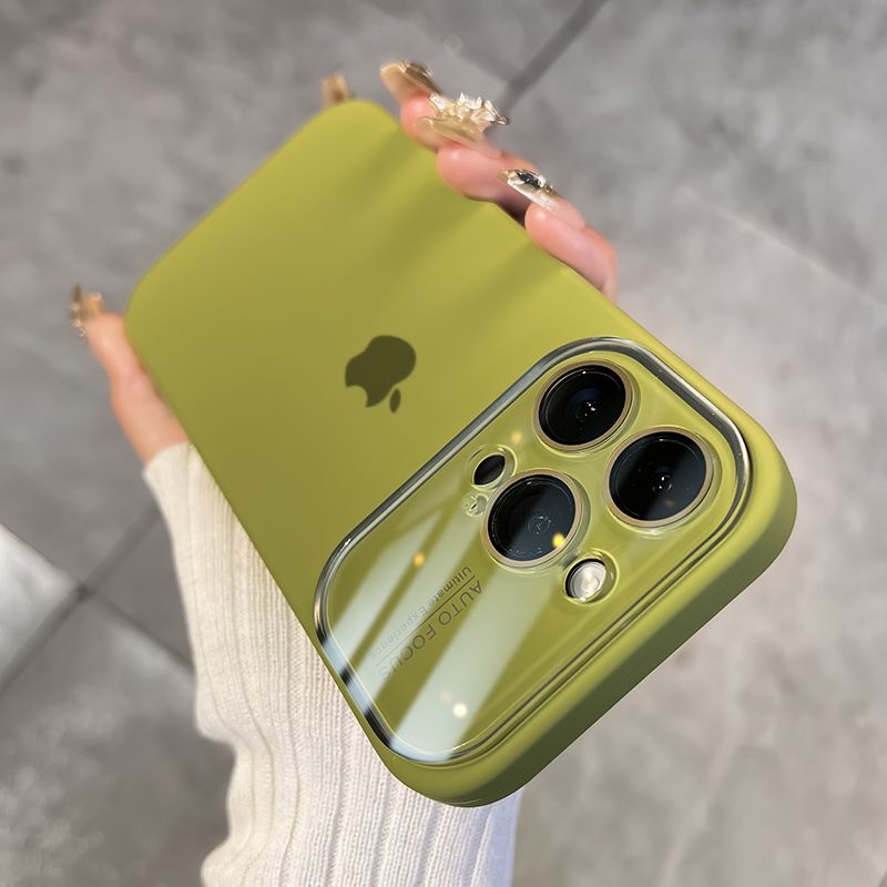 苹果14手机壳iPhone13女生爆款12外壳高档液态硅胶大视窗网红ins