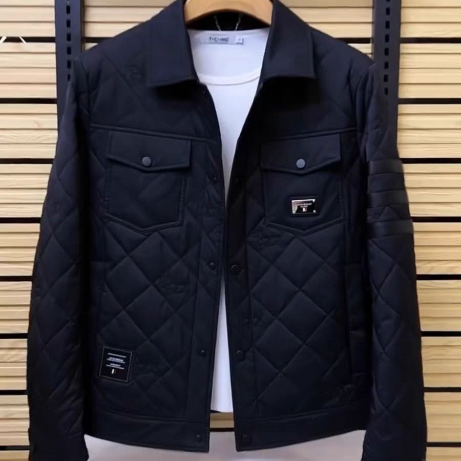 【小扬哥推荐】欧货秋冬季新品男款高级感薄棉夹克外套时尚潮秋冬