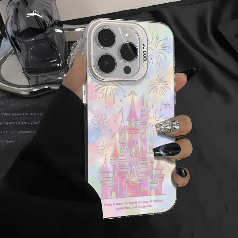 新年梦幻城堡烟花苹果15手机壳iPhone13/14promax高级12/11元气壳