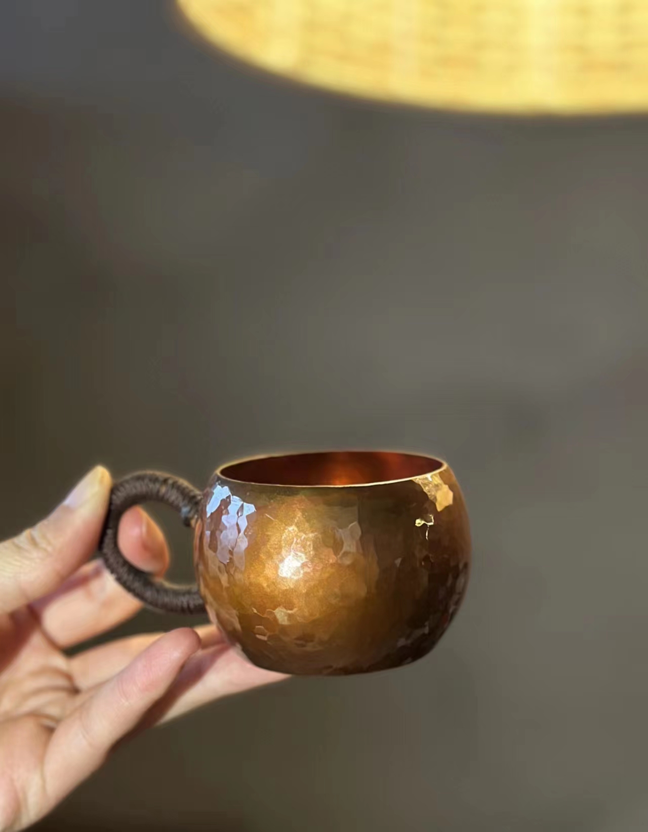 石榴小院-光面铜制咖啡杯120ml