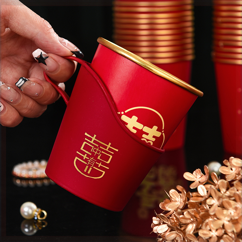 一次性高档纸杯乔迁新居必备用品乔迁之喜搬家仪式用品加厚结实