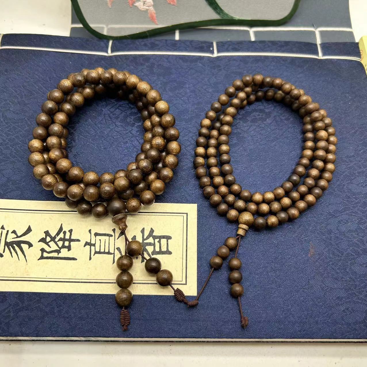 男女款多圈长串款海南沉香规格0.6cm/0.8cm*108海南鼎辰三香