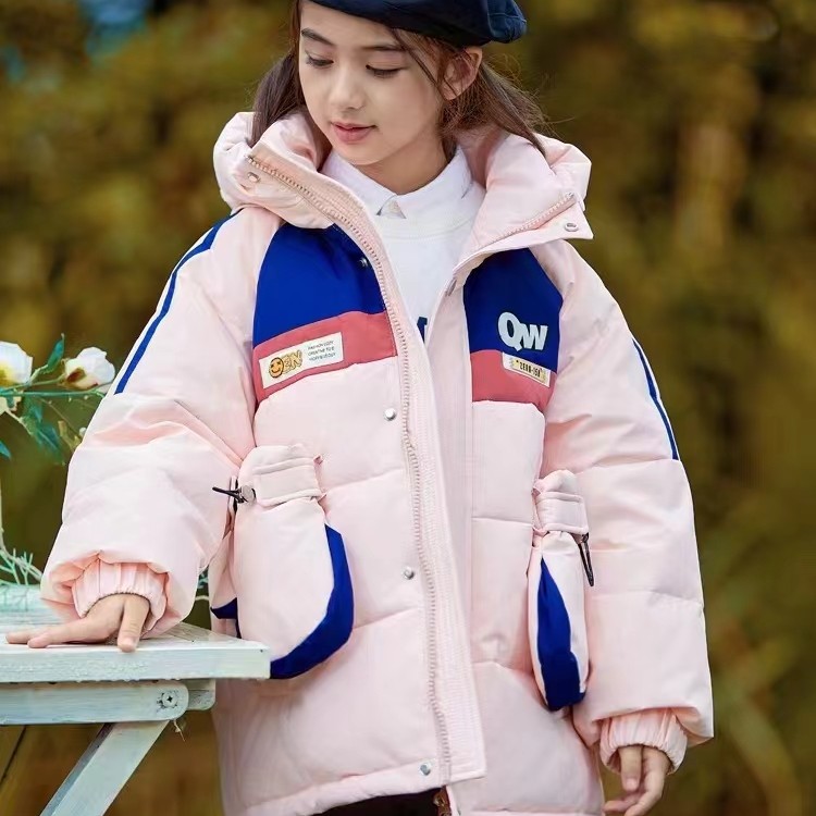 中童5～10岁冬季加厚棉袄上衣外套冲锋衣