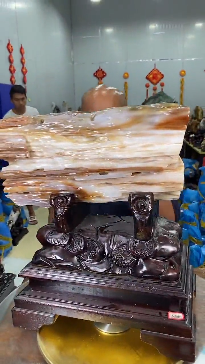 【闪购商品】硅化玉摆件未镶嵌77