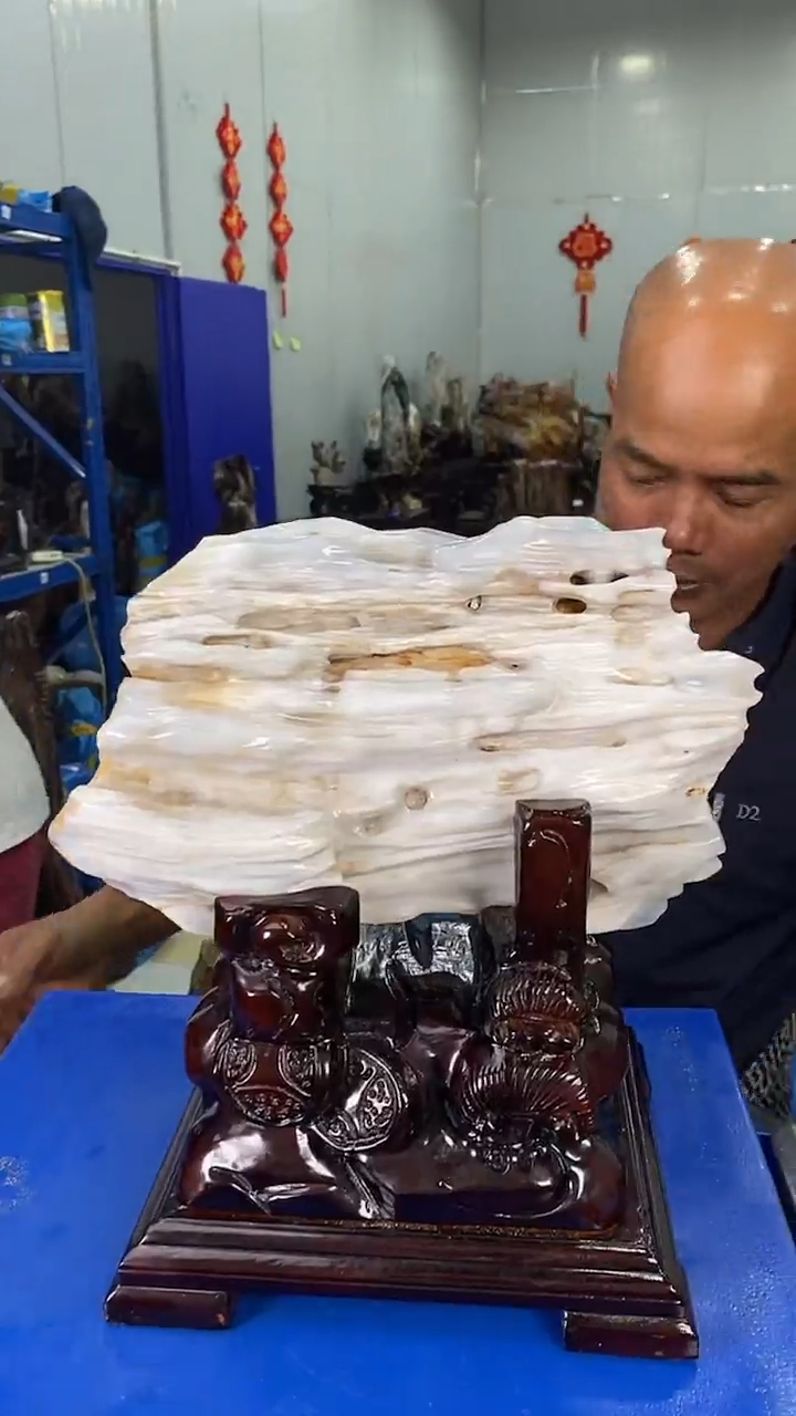【闪购商品】硅化玉摆件未镶嵌43