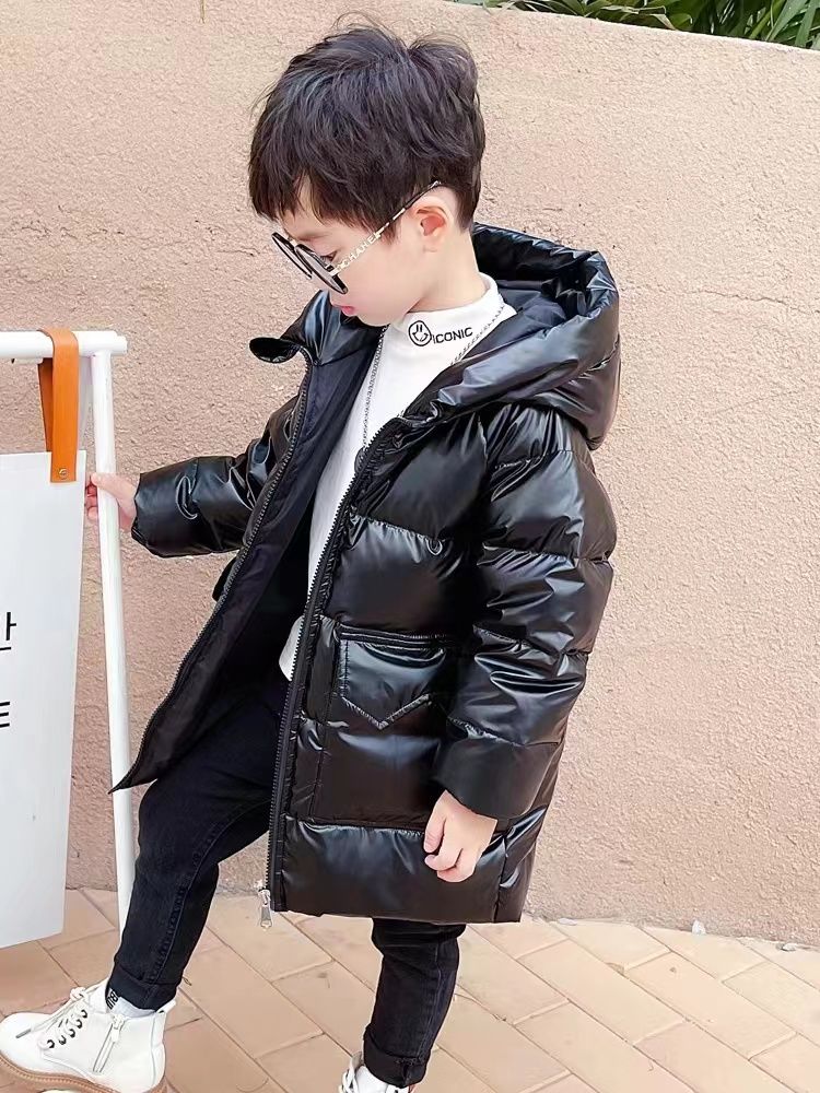 雪中飞羽绒服儿童羽绒服冬季白鸭绒免洗洋气中长款男童女童加厚保