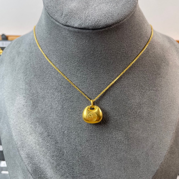 足金999 小胖福套链