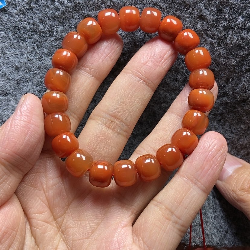 【闪购商品】南红玛瑙手串未镶嵌✨**豆10mm+