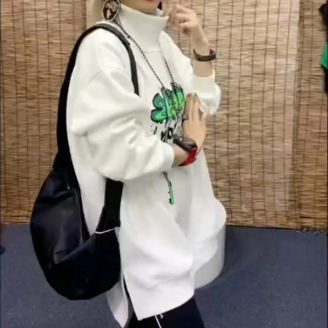 990新款时尚印花涂鸦百搭卫衣