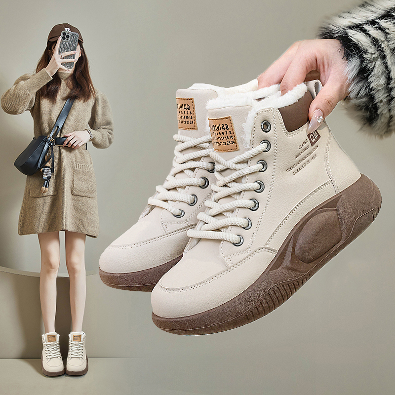 【加绒】冬季爆款雪地靴2023冬季新款运动休闲鞋保暖棉鞋女