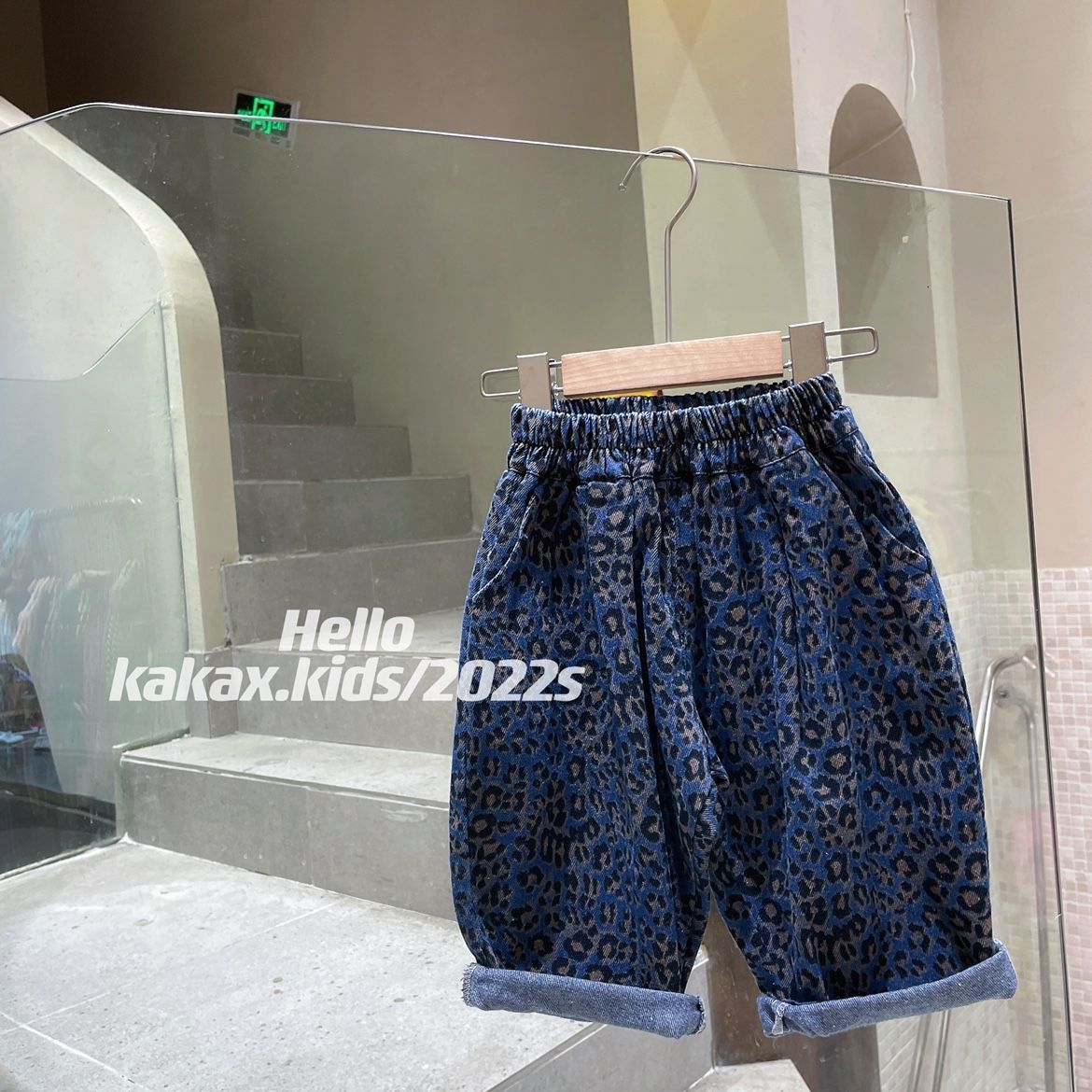 男童女童裤子春秋款中小童秋装男孩老爹牛仔裤秋季潮酷帅气儿童装
