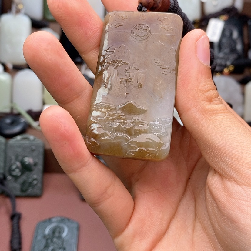 【闪购商品】和田玉（糖玉）颈饰未镶嵌~****界