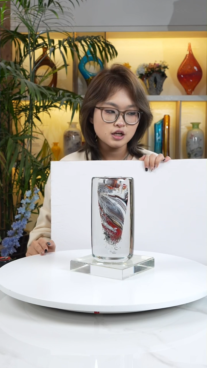 【闪购商品】琉璃手工艺品水晶琉璃摆件花器