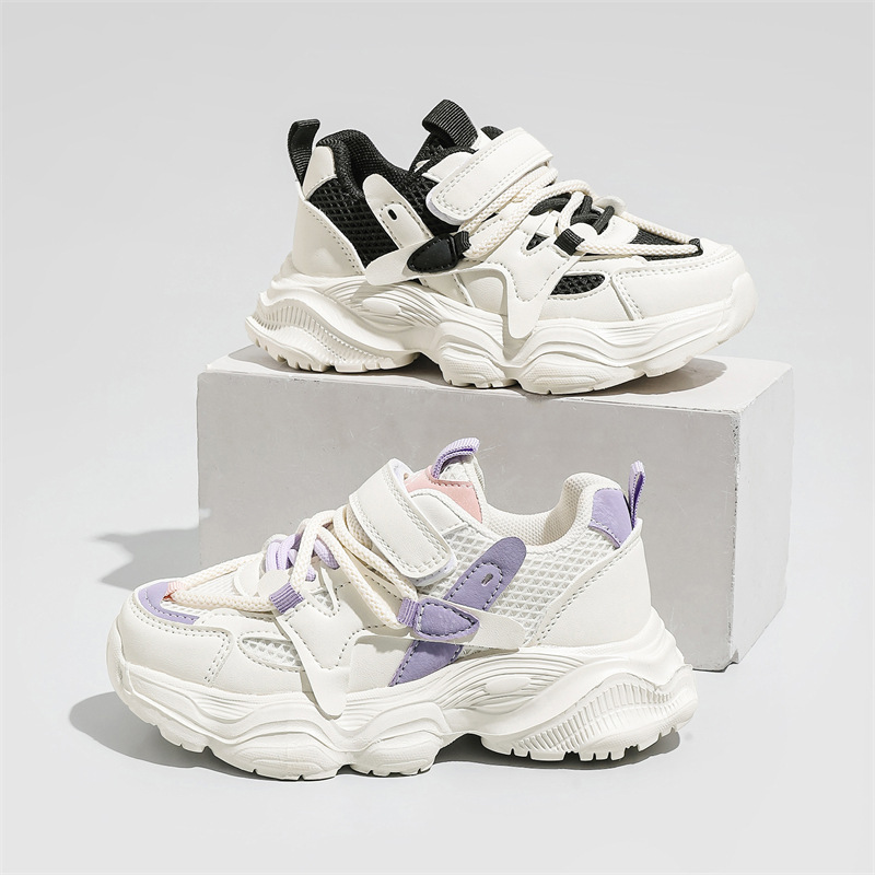 女童鞋子春款2024龙年新款儿童运动春鞋小女孩老爹鞋女款炸街洋气