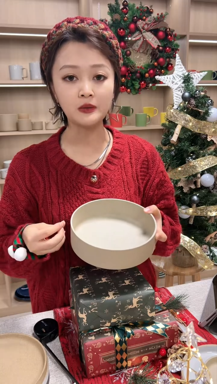 【闪购商品】陶瓷碗魄色林中钵（棕）18.5cm