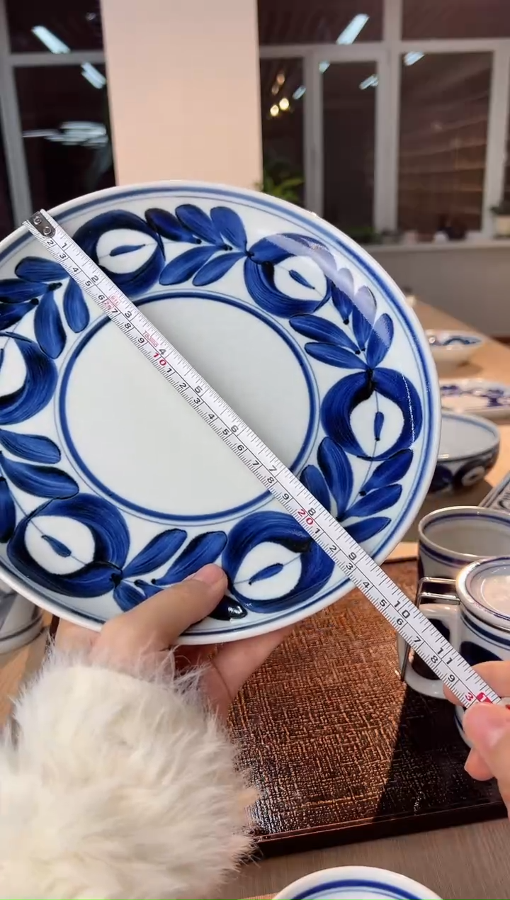 【闪购商品】瓷碗蓝海草大圆盘（大）