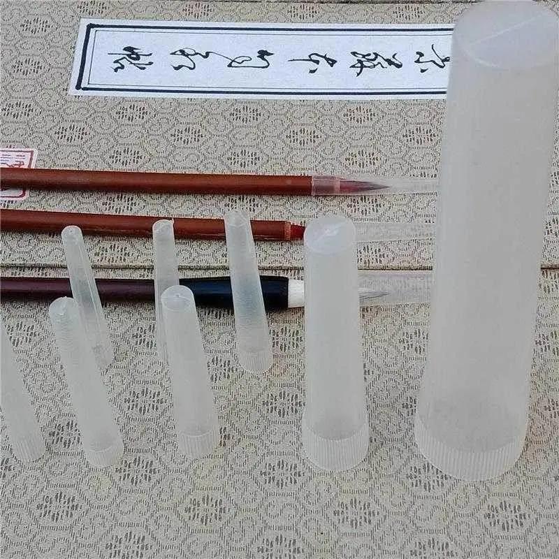 毛笔笔套笔盖塑料毛笔笔帽文房书法毛笔防干防硬笔帽笔套子453904