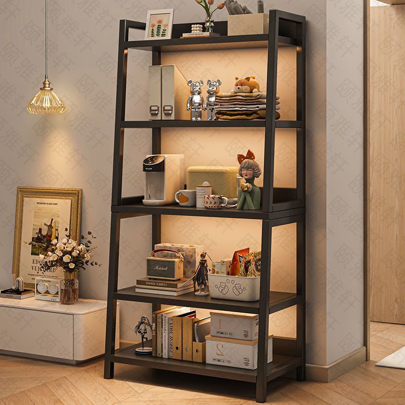 置物架落地客厅卧室家用简约现代铁艺多层展示收纳架靠墙梯形架子