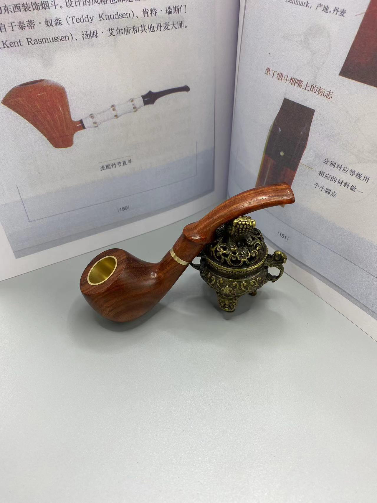 赞比亚紫檀小号斗长11公分三用5毫米拉杆过滤可清洗