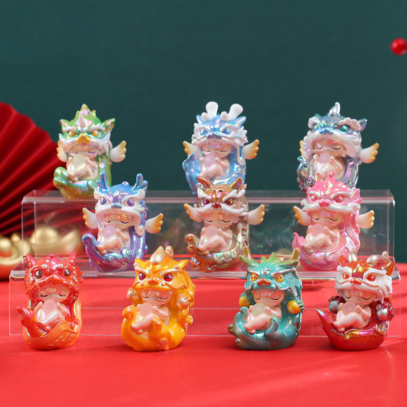 【直播拆】山海异兽潮玩盲盒手办正品盲盒树脂工艺装饰品摆件