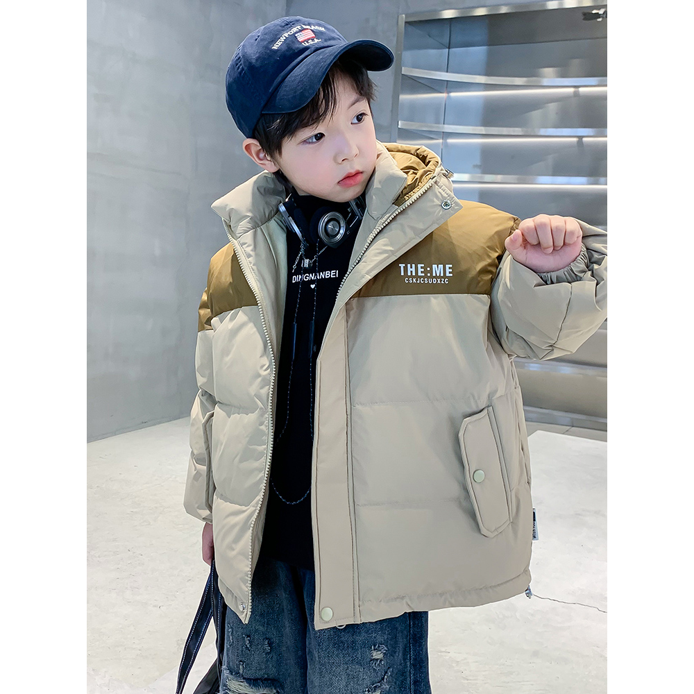 巴拉巴拉童年童装男童羽绒服2023新款帅气中大男孩冬季儿童男款加