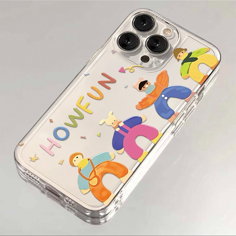 多巴胺小人适用15pro苹果卡通手机壳vivoiqoo12/华为/小米/oppoa2