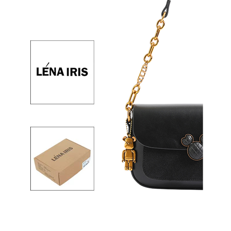 179【带礼盒】LÉNA IRIS潮流休闲百搭女包包轻奢时尚百搭单肩斜跨包
