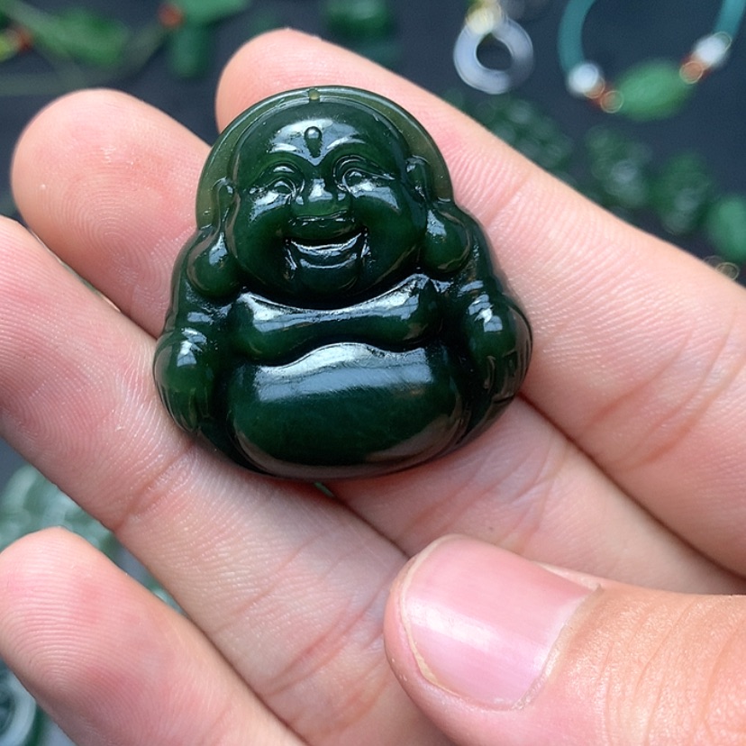 【闪购商品】和田玉（碧玉）吊坠(赠链)未镶嵌