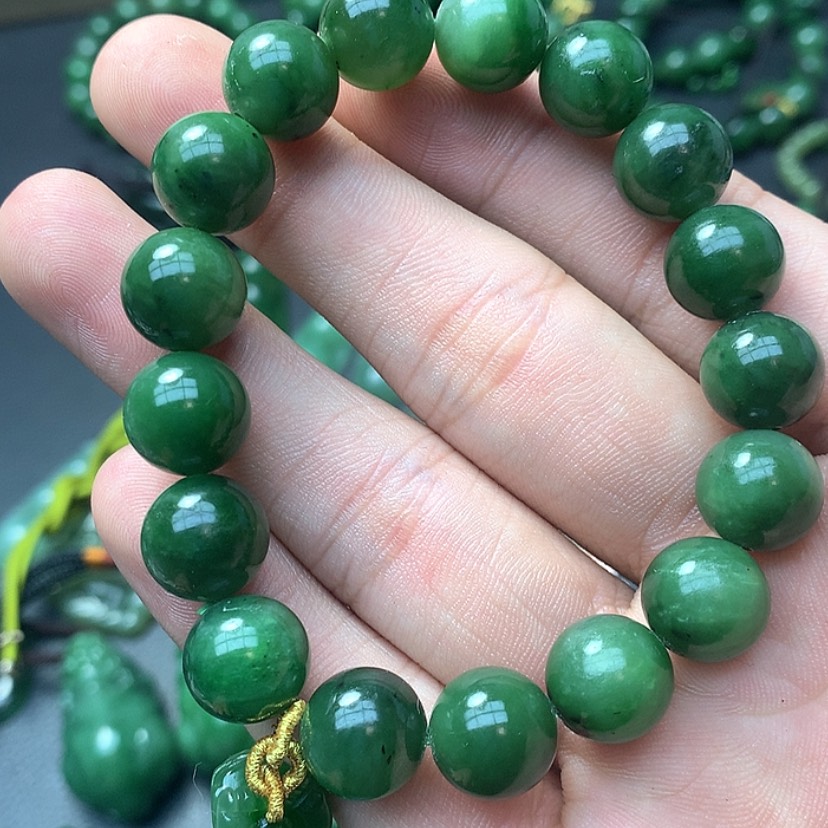 【闪购商品】和田玉（碧玉）手链未镶嵌