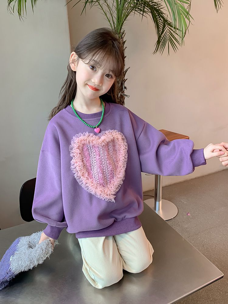 【冬季精选】3新款洋气儿童春秋款童装小女孩秋季长袖休闲上衣D92