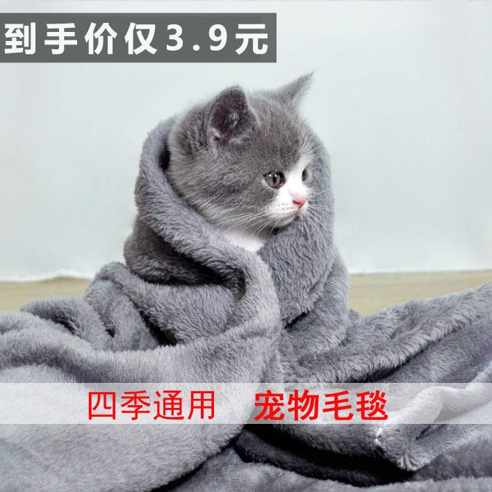 泰迪狗宠物毛毯垫子中小型狗狗被子窝垫猫咪小号简约加厚大型猫窝