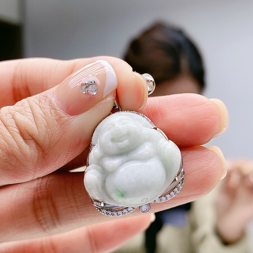 【闪购商品】翡翠颈饰银S925镶嵌