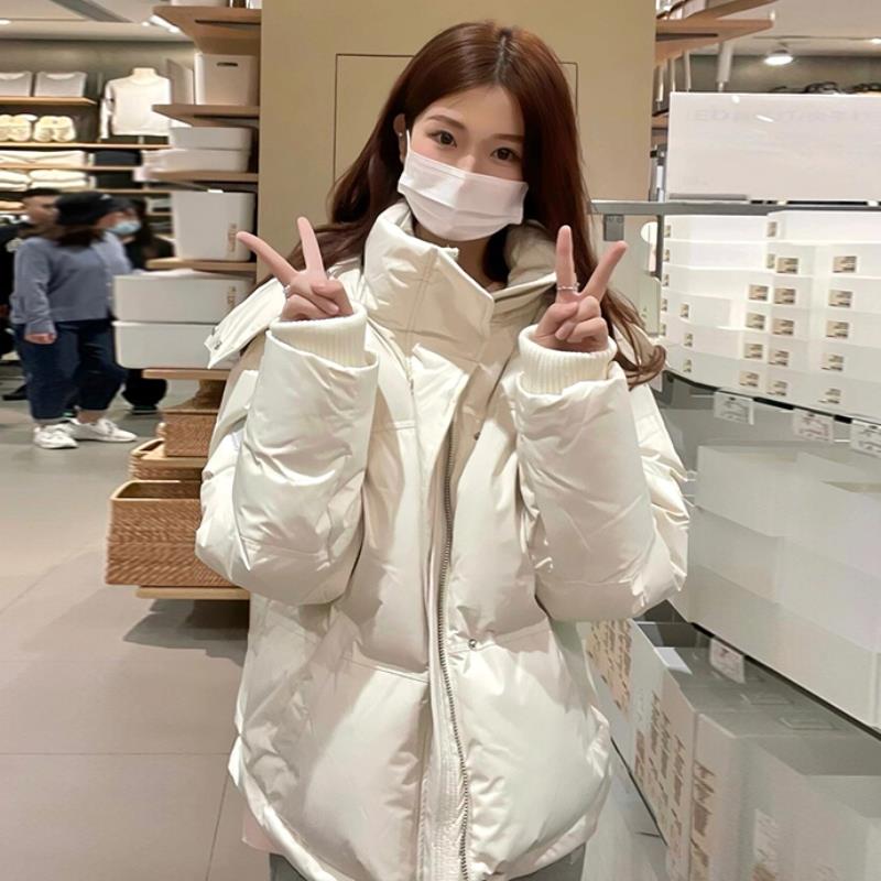 雅鹿女神范初恋温柔风羽绒棉服女2023秋冬季新品学生百搭加厚保暖