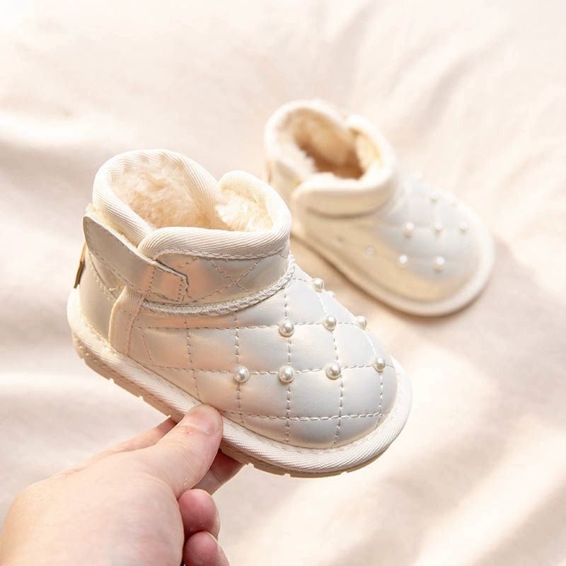 女宝宝雪地靴女童防水防滑冬季加绒冬天2023新款鞋子棉鞋大童儿童