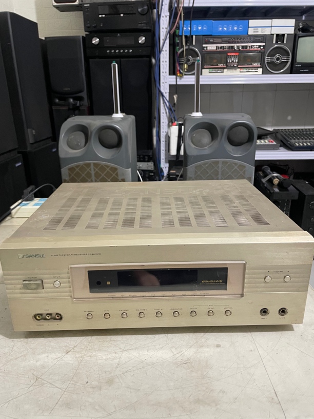 80新 山水 8010fd 二手功放机 出声 不包邮