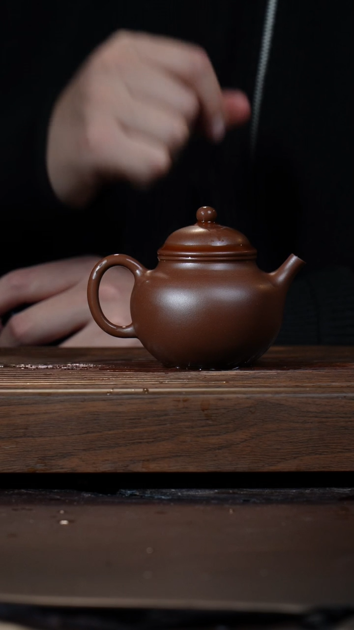 【闪购商品】紫砂茶壶紫泥   明式莲子